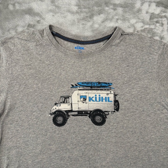 Kuhl Other - Kuhl Mog Shirt Mens L Gray Wildfibre Organic Cotton Truck Graphic Tee Outdoor